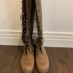 Clarks Lace-up Knee High Boot